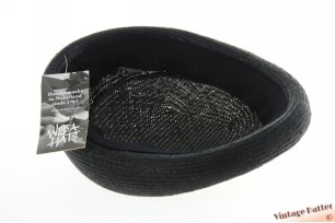Dames pillbox cocktail hoed Weba Hats zwart parasisal 52-63 [nieuw]