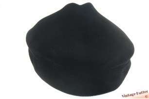 Ladies cockatil hat Marida black velour 56