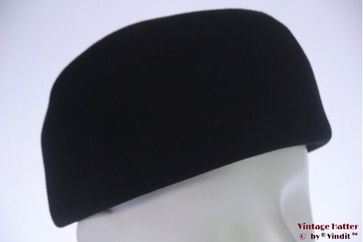 Cocktail hoed Hilde Otto zwart vilt 53-54 (XXS) Cocktail hoed Hilde Otto zwart vilt 53-54 (XXS)