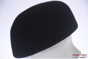 Cocktail hoed Hilde Otto zwart vilt 53-54 (XXS)