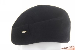 Dames cocktailhoed zwart haarvilt 54-55 (XS-S)