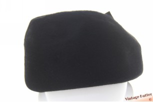 Dames cocktailhoed zwart haarvilt 54-55 (XS-S)