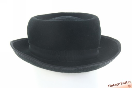 Dameshoed Mayser vouwbaar verstelbaar zwart vilt 56-57 Dameshoed Mayser vouwbaar verstelbaar zwart vilt 56-57