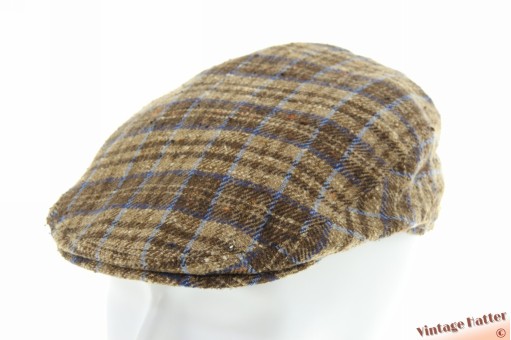 Platte pet Stetson Laporte beige bruin zijde 58-59 [als nieuw]