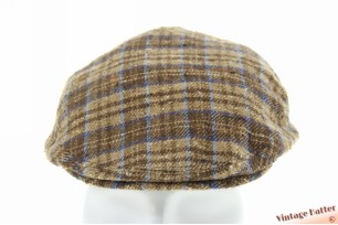 Platte pet Stetson Laporte beige bruin zijde 58-59 [als nieuw]