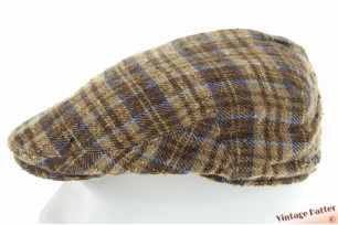 Platte pet Stetson Laporte beige bruin zijde 58-59 [als nieuw]