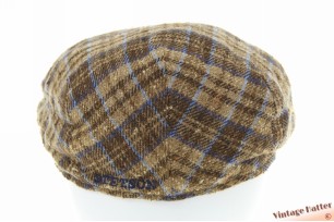 Platte pet Stetson Laporte beige bruin zijde 58-59 [als nieuw]