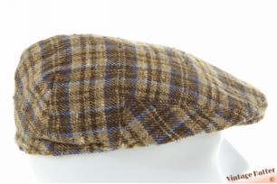 Platte pet Stetson Laporte beige bruin zijde 58-59 [als nieuw]