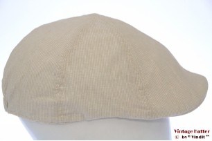 Preshaped flatcap Hawkins beige linnen cotton 61 (XXL) [new]