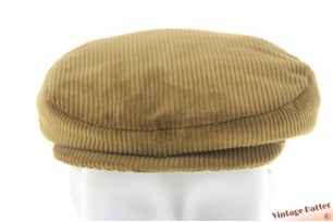 Flatcap Stevenson green corduroy with snap button 54 (XS)
