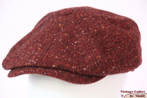 Paperboy cap Bailey Currin burgundy 55 (S) [new]