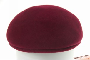 Preshaped cap Vera Lepre burgundy soft felt 56