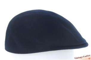 © VintageHatter.com | f-5004-57-4 Voorgevormde pet donker blauw vilt 57 Voorgevormde pet donker blauw vilt 57