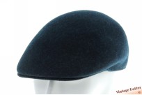 Voorgevomde pet donker blauw wolmix 59