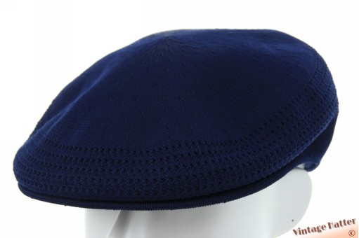 Platte pet Kangol Tropic Ventair donker navy blauw (S) 54-56 [nieuw]