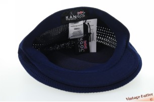 Platte pet Kangol Tropic Ventair donker navy blauw (S) 54-56 [nieuw]