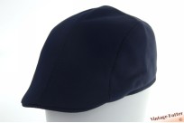 Voorgevormde platte pet donker blauw polyester 57-58 [nieuw]