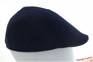 Voorgevormde platte pet donker blauw polyester 57-58 [nieuw]