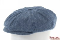 Paperboy pet met drukknoop Brixton Brood indigo bl...