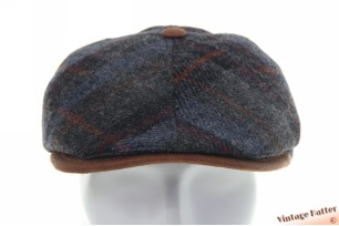 Paperboy cap Hatland Sion Wool Anthracite grey blue virgin wool 61 (XL) [new]