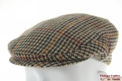 Flatcap English Tweed green plaid wool 52-53 (XXS)
