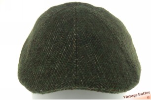 Preshaped panelcap Hawkins green thick tweed 58-60 [new]