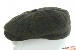 Paperboy pet donkergroen tweed-stijl 58-59