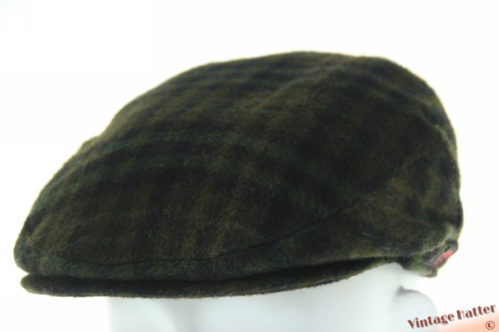 Flatcap Mayser-Milz green brown plaid 56
