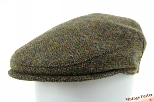 Platte pet Hawkins Harris Tweed donker groen  zuiver scheerwol 60 (XL) [nieuw]