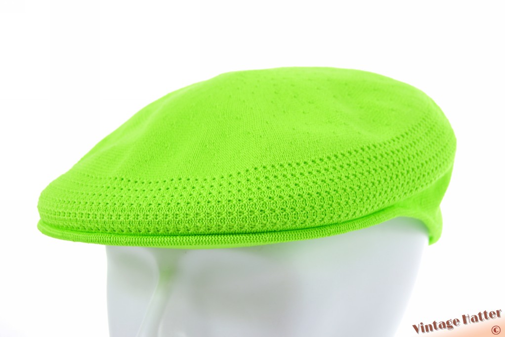 Platte pet Kangol Tropic Ventair neon groen (L) 59-61 [nieuw]