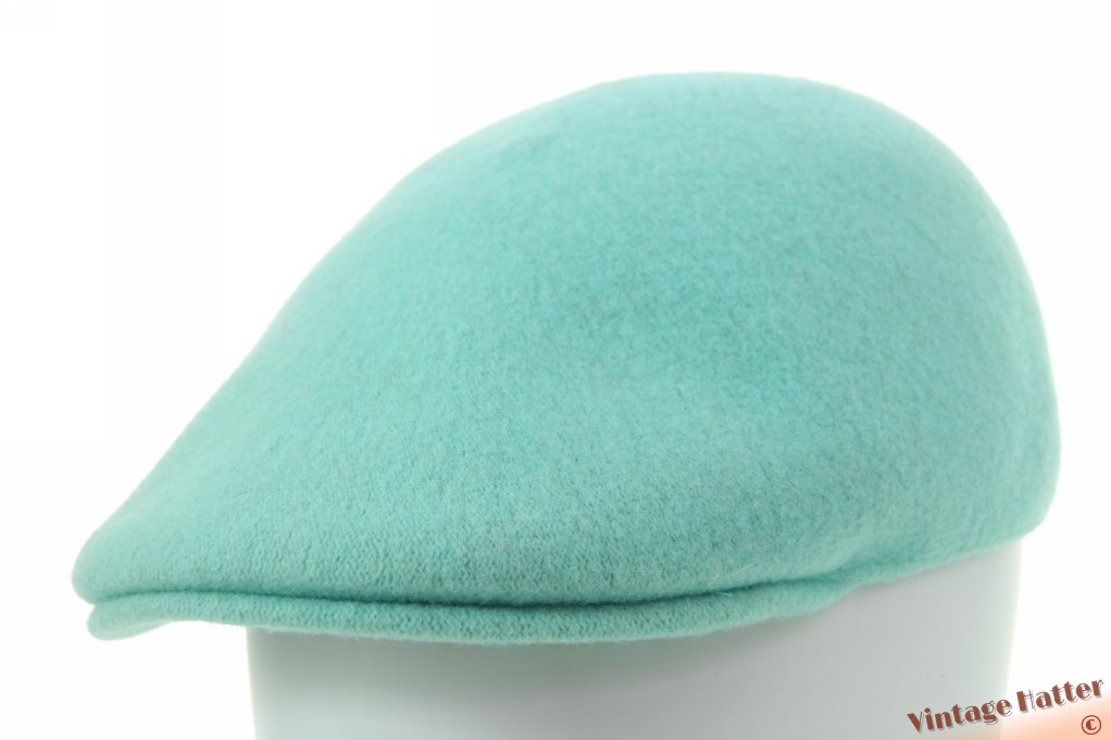 Platte pet Kangol Seamless Wool pastel turkoise wolmix 59-61 (XL) [nieuw]