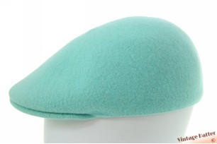 Platte pet Kangol Seamless Wool pastel turkoise wolmix 56-58 (M) [nieuw]