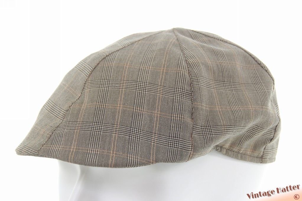 Dunne panelenpet grijs met beige patroon katoen mix 57,5