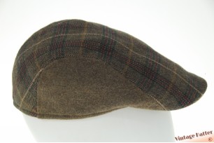 Voorgevormde platte pet C-SportWear bruingrijs wolmix 58,5