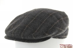 Flatcap grey and brown with snapbutton 56,5