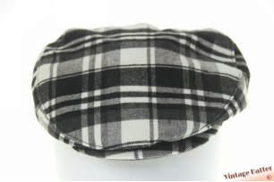 © VintageHatter.com | f-7021-57-18 Flatcap ADAC Trentino Classic 2010 white black plaid cotton mix 55-60 Flatcap ADAC Trentino Classic 2010 white black plaid cotton mix 55-60