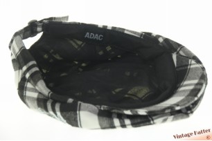 © VintageHatter.com | f-7021-57-18 Flatcap ADAC Trentino Classic 2010 white black plaid cotton mix 55-60 Flatcap ADAC Trentino Classic 2010 white black plaid cotton mix 55-60