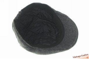 © VintageHatter.com | f-7024-58-8 Preshaped cap recent model grey herringbone 56-60 Preshaped cap recent model grey herringbone 56-60