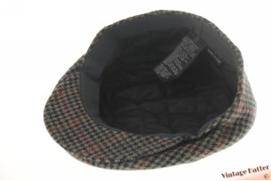 Platte pet Canda grijs blauw tweed-stijl met drukknoop 59,5