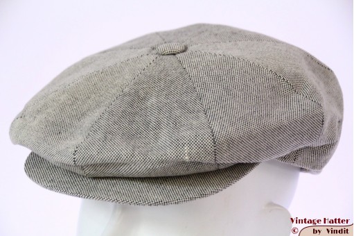 Zomer paperboy pet Borsalino Doria grijs katoen 56 [nieuw]