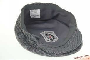 Flatcap B.D.P. grey cotton mix with snapbutton 56