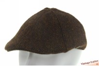 Platte pet Macahel bruin visgraat wol mix 54-60