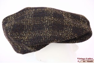 Flatcap Borsalino Ferla brown plaid wool 55 (S) [new]