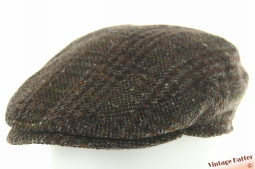Flatcap Göttmann brown virgin wool with earwarmer 60 (XL)