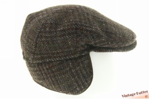 Flatcap Göttmann brown virgin wool with earwarmer 60 (XL)