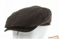 Flatcap Stetson Driver Cap dark brown satin and cashmere 55 (S) [new]