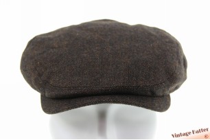 Flatcap Stetson Driver Cap dark brown satin and cashmere 63 (XXL) [new]