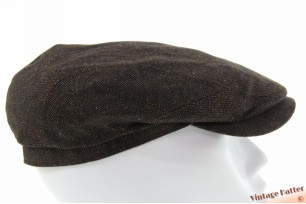 Flatcap Stetson Driver Cap dark brown satin and cashmere 63 (XXL) [new]