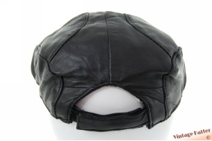 © VintageHatter.com | f-9005-59-5 Flatcap black faux leather 57-61 Flatcap black faux leather 57-61