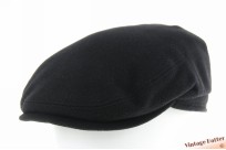 Flatcap Göttmann black woolmix with earwarmer 58